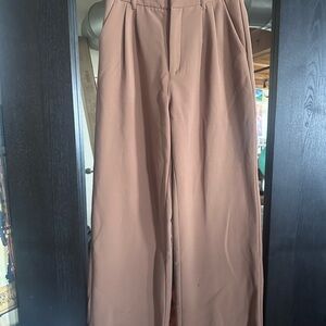 Abercrombie & Fitch Women's Wide Leg Pants - Tan